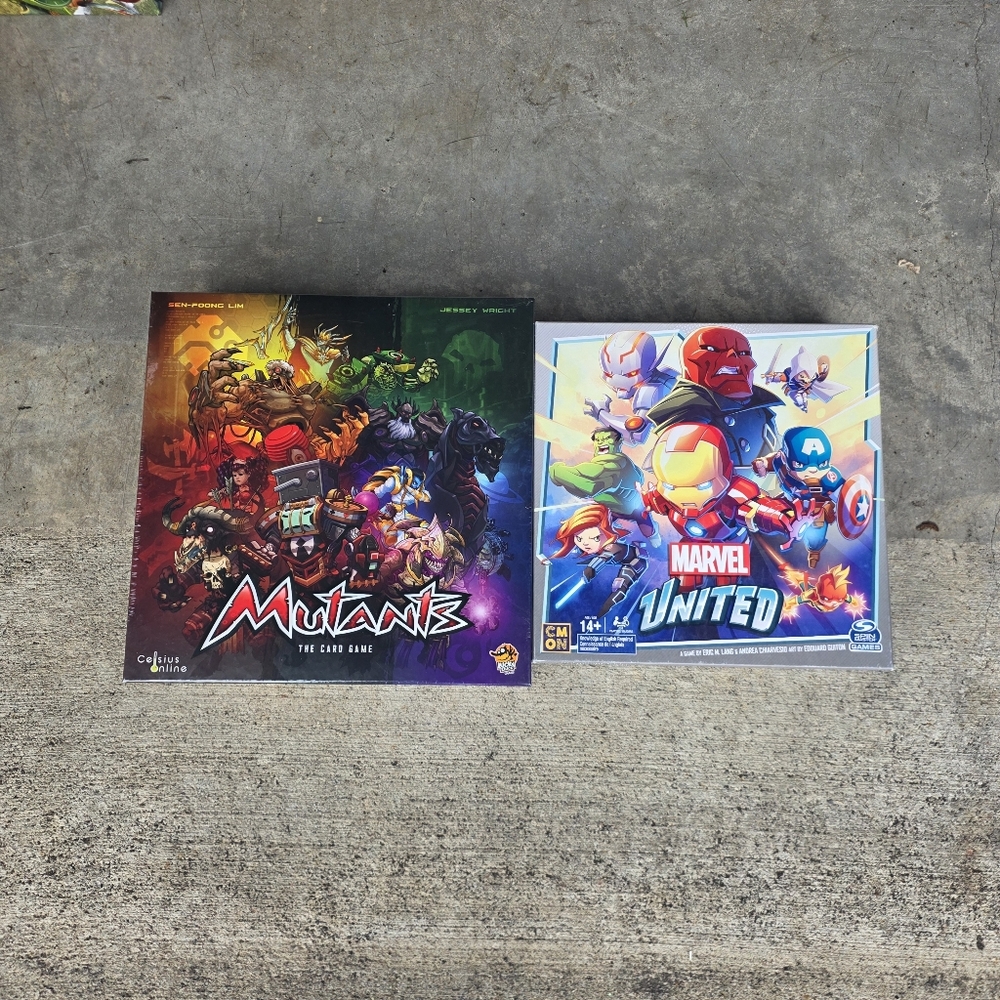 Marvel United Classic (CMON) + Mutants (Lucky Duck Game) Game Lot